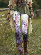 Damen Leggings mit Blumen druck