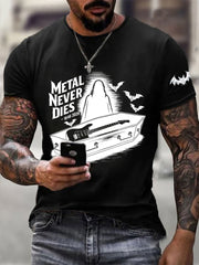 Herren prinz der Dunkelheit gedruckt lässig T-Shirt