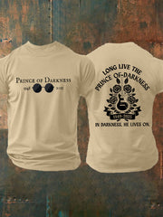 Herren Prince Of Darkness Forever Rip Legend Memorial Kurzarm T-Shirt