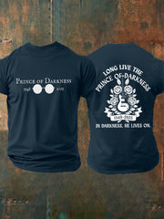 Herren Prince Of Darkness Forever Rip Legend Memorial Kurzarm T-Shirt