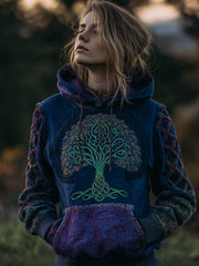 Vintage Hoodie mit keltischem Knoten für Frauen