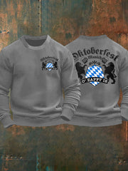 Herren Oktoberfest O'zapft ist lang ärmel iges Sweatshirt bedruckt