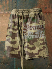 Herren Braun ist bunt genug bedruckte Shorts