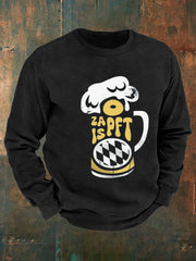 Herren Oktoberfest O'zapft ist lang ärmel iges Sweatshirt bedruckt