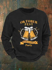 Herren CrewGerman Oktoberfest in München Print Sweatshirt