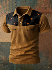 Bedruckte lässige Herren-Tops im westlichen Stil