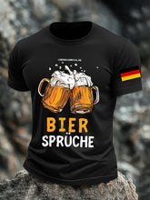 Herren Oktoberfest Bier Bedrucktes T-Shirt