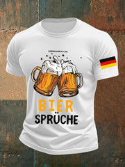 Herren Oktoberfest Bier Bedrucktes T-Shirt