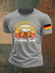 Herren Oktoberfest Bier Bedrucktes T-Shirt
