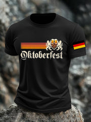 Herren Oktoberfest Bier Bedrucktes T-Shirt