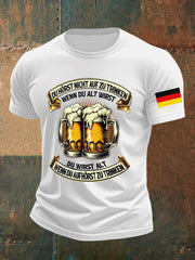 Herren Oktoberfest Bier Bedrucktes T-Shirt