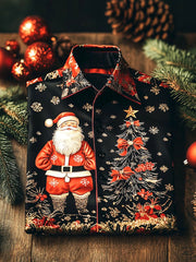 Herren-Luxus-Weihnachts feier lang ärmel iges Button-Down-Shirt