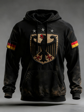 Herren-Hoodie mit Tasche für Deutschland Design in Übergröße