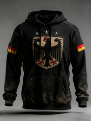 Herren-Hoodie mit Tasche für Deutschland Design in Übergröße