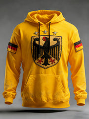 Herren-Hoodie mit Tasche für Deutschland Design in Übergröße