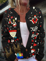 Damen Köln Karneval Freizeit Strickjacke Jacke