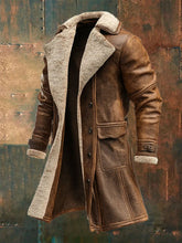 Herren Retro Plüsch Freizeit jacke