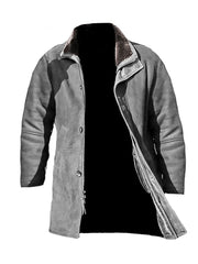 Herren Retro Plüsch Freizeit jacke