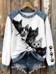 Frauen Katzen begeisterte Sweatshirts