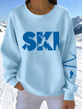 Damen-Ski druck Sweatshirt