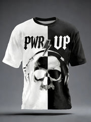 T-Shirt mit kurzen Ärmeln für Herren Rockmusik inspiriert