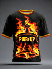 T-Shirt mit kurzen Ärmeln für Herren Rockmusik inspiriert