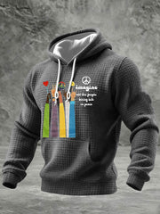 Herren Retro Classic Legendary Rock Band Print Geschenk für Fans Casual Karierte Baumwolle Hoodie