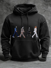 Herren-Klassisches legendäres Rock-Band-Print-Geschenk für Fans Casual Hoodie