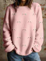 Damen Katzen Casual Tops