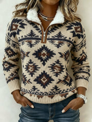 Damen Vintage bedrucktes Sweatshirt