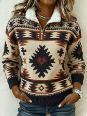 Damen Vintage bedrucktes Sweatshirt