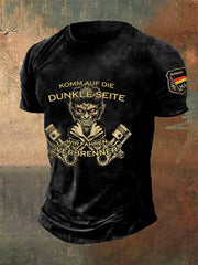 Herren Komm auf die Dunkle Seite. Wir fahren Ver brenner bedrucktes Kurzarm-T-Shirt