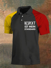 Herren Respekt ist mein Standard bedrucktes Polos hirt