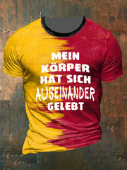 Men's Mein KÖRPER Auseinander Gelebt Printed Short Sleeve T-Shirt