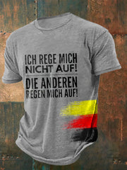 Herren Ich rege mich nicht auf bedrucktem Kurzarm-T-Shirt