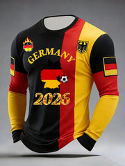 Männer Deutscher Fußball 2026 Unterstützer T-Shirt