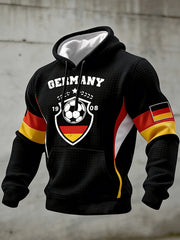 Männer deutscher Fußball 2026 Unterstützer Hoodie
