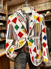 Herren Cologne Carnival Print Casual Anzüge