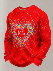 Langärmliges Oberteil mit Waffel druck für Herren Kölnisch Karneval