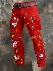 Cargo-Hosen mit Kölner Karnevals druck für Herren