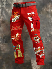 Cargo-Hosen mit Kölner Karnevals druck für Herren