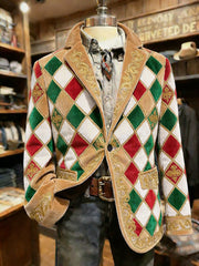 Herren Cologne Carnival Print Casual Anzüge