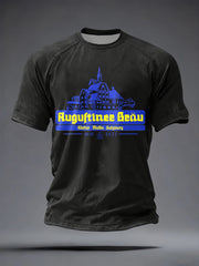 Herren Bier Liebhaber München Oktoberfest Print T-Shirt