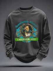 Herren Bier liebhaber Sweatshirt mit Rundhals ausschnitt