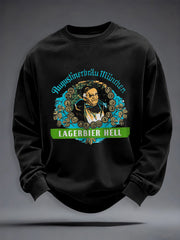 Herren Bier liebhaber Sweatshirt mit Rundhals ausschnitt