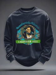 Herren Bier liebhaber Sweatshirt mit Rundhals ausschnitt