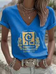 Kurzarm-T-Shirt für Damen Bier liebhaber