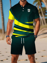 Herren-Lässiger Business-Anzug mit kurzen Ärmeln