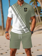 Herren-Lässiger Business-Anzug mit kurzen Ärmeln