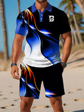 Herren-Lässiger Business-Anzug mit kurzen Ärmeln